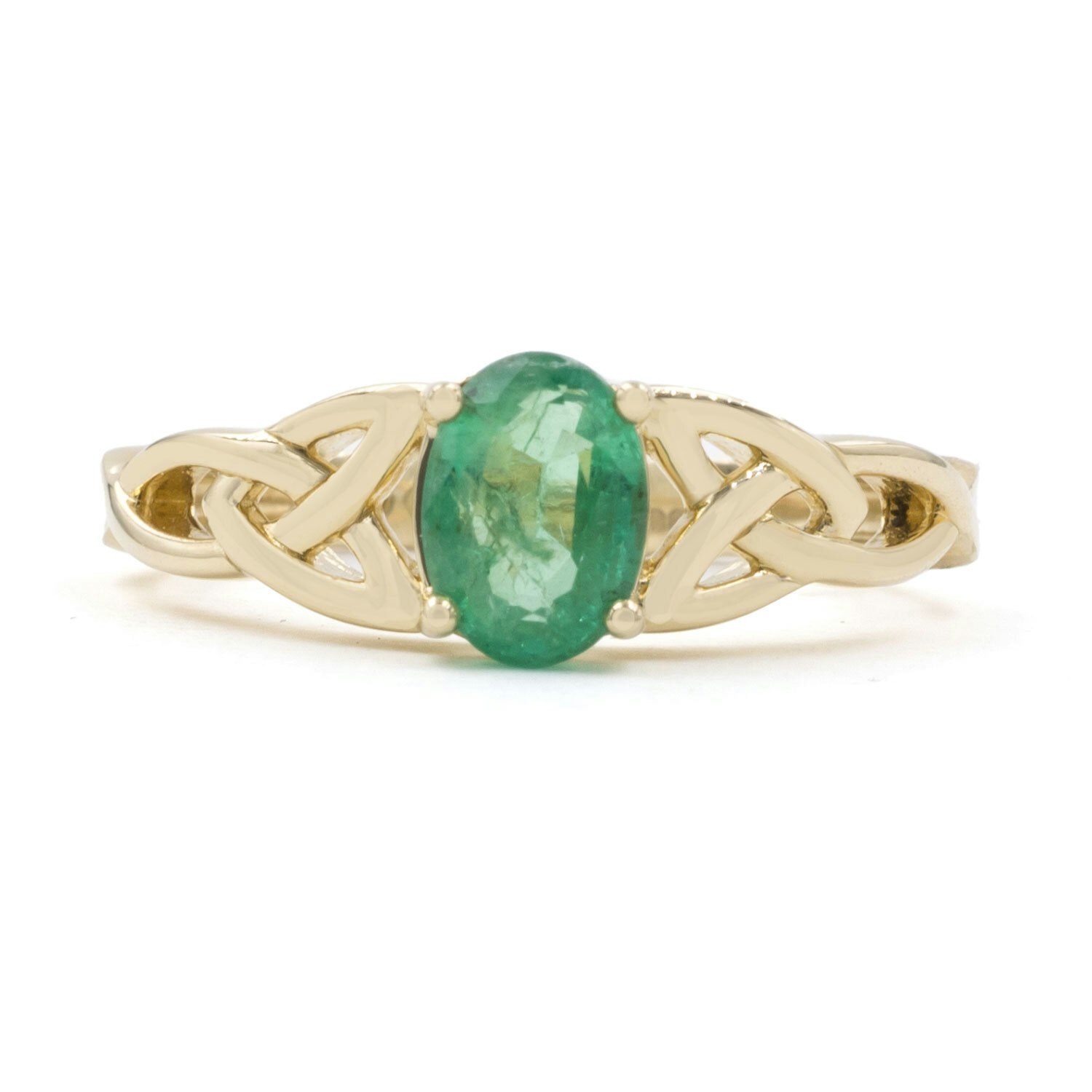 Platinum Emerald Antique Design Ring — Designs By S&R